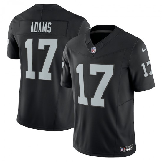 Las Vegas Raiders Davante Adams Nike 2023 Black Vapor F.U.S.E. Limited Jersey