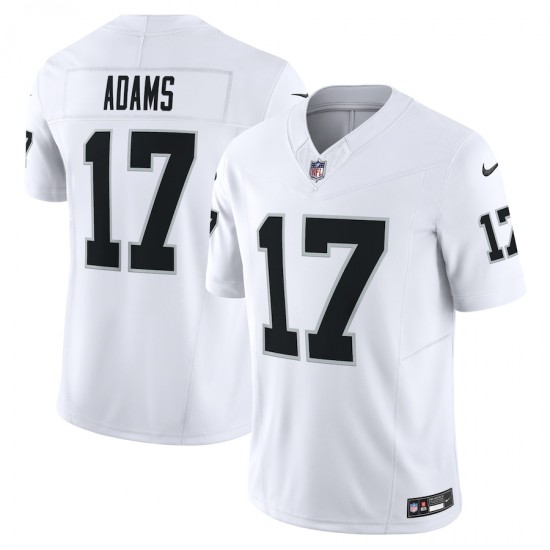 Las Vegas Raiders Davante Adams Nike 2023 White Vapor F.U.S.E. Limited Jersey