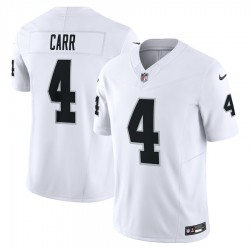 Las Vegas Raiders Derek Carr Nike 2023 White Vapor F.U.S.E. Limited Jersey