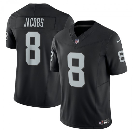 Las Vegas Raiders Josh Jacobs Nike 2023 Black Vapor F.U.S.E. Limited Jersey
