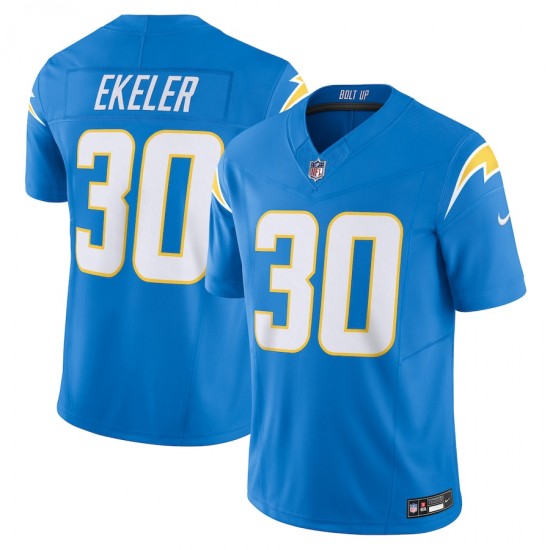 Los Angeles Chargers Austin Ekeler Nike 2023 Powder Blue Vapor F.U.S.E. Limited Jersey
