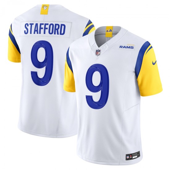 Los Angeles Rams Matthew Stafford Nike 2023 White Vapor F.U.S.E. Limited Jersey