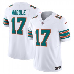 Miami Dolphins Jaylen Waddle Nike 2023 White Alternate Vapor F.U.S.E. Limited Jersey