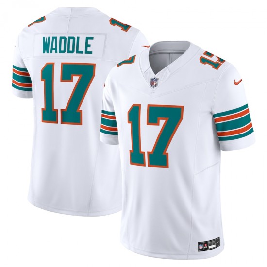Miami Dolphins Jaylen Waddle Nike 2023 White Alternate Vapor F.U.S.E. Limited Jersey