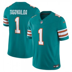 Miami Dolphins Tua Tagovailoa Nike 2023 Aqua Alternate Vapor F.U.S.E. Limited Jersey