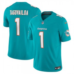 Miami Dolphins Tua Tagovailoa Nike 2023 Aqua Vapor F.U.S.E. Limited Jersey