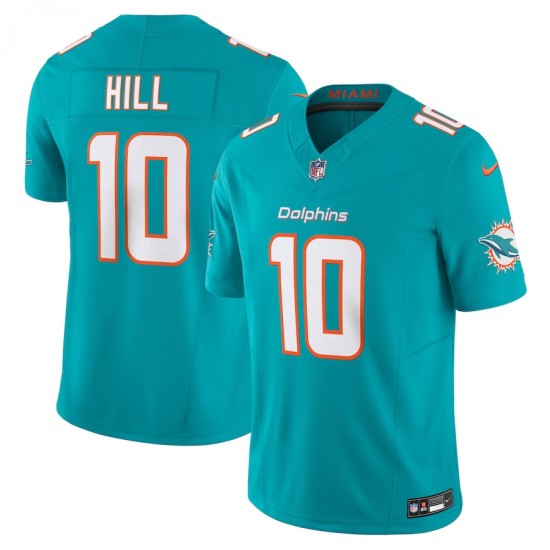 Miami Dolphins Tyreek Hill Nike 2023 Aqua Vapor F.U.S.E. Limited Jersey