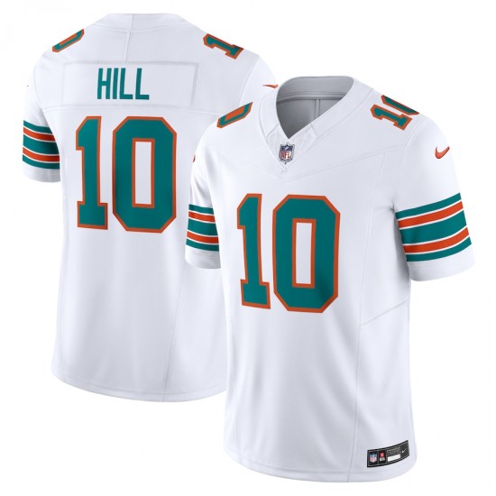 Miami Dolphins Tyreek Hill Nike 2023 White Alternate Vapor F.U.S.E. Limited Jersey