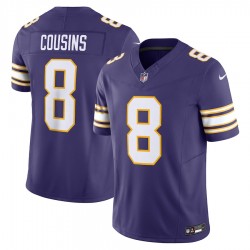Minnesota Vikings Kirk Cousins Nike 2023 Purple Classic Vapor F.U.S.E. Limited Jersey