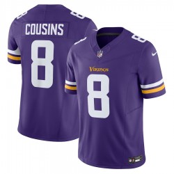 Minnesota Vikings Kirk Cousins Nike 2023 Purple Vapor F.U.S.E. Limited Jersey