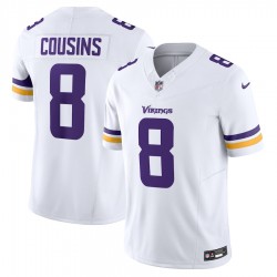 Minnesota Vikings Kirk Cousins Nike 2023 White Vapor F.U.S.E. Limited Jersey