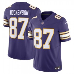 Minnesota Vikings T.J. Hockenson Nike 2023 Purple Classic Vapor F.U.S.E. Limited Jersey