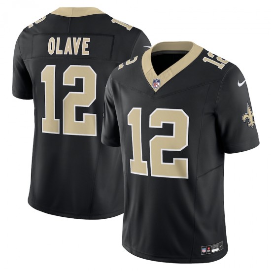 New Orleans Saints Chris Olave Nike 2023 Black Vapor F.U.S.E. Limited Jersey