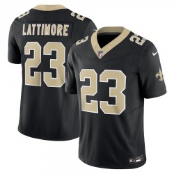 New Orleans Saints Marshon Lattimore Nike 2023 Black Vapor F.U.S.E. Limited Jersey