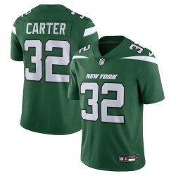 New York Jets Michael Carter Nike 2023 Green Vapor F.U.S.E. Limited Jersey