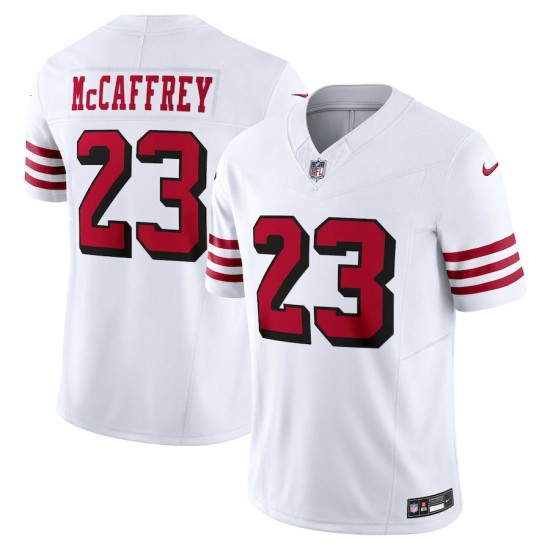 San Francisco 49 ers Christian McCaffrey Nike 2023 White Alternate Vapor F.U.S.E. Limited Jersey
