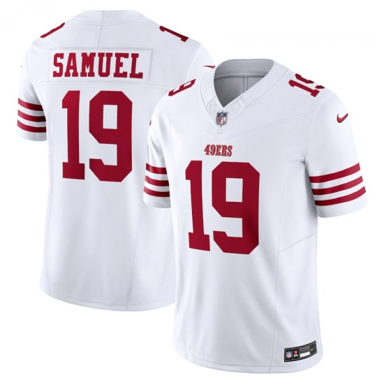 San Francisco 49 ers Deebo Samuel Nike 2023 White Vapor F.U.S.E. Limited Jersey