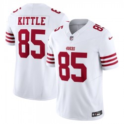San Francisco 49 ers George Kittle Nike 2023 White Vapor F.U.S.E. Limited Jersey
