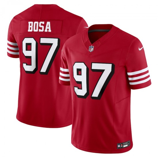 San Francisco 49 ers Nick Bosa Nike 2023 Scarlet Vapor F.U.S.E. Limited Jersey