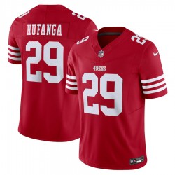 San Francisco 49 ers Talanoa Hufanga Nike 2023 Scarlet Vapor F.U.S.E. Limited Jersey