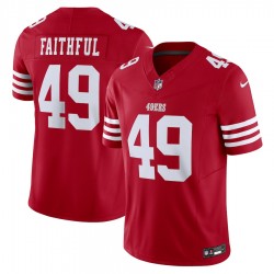 San Francisco 49 ers The Faithful Nike 2023 Scarlet Vapor F.U.S.E. Limited Jersey