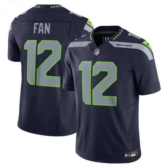 Seattle Seahawks 12 s Nike 2023 College Navy Vapor F.U.S.E. Limited Jersey