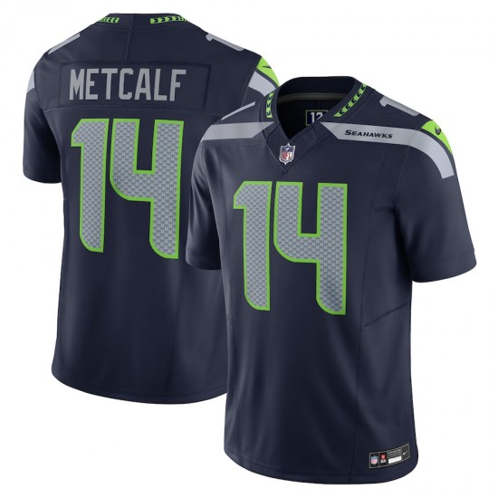 Seattle Seahawks DK Metcalf Nike 2023 College Navy Vapor F.U.S.E. Limited Jersey
