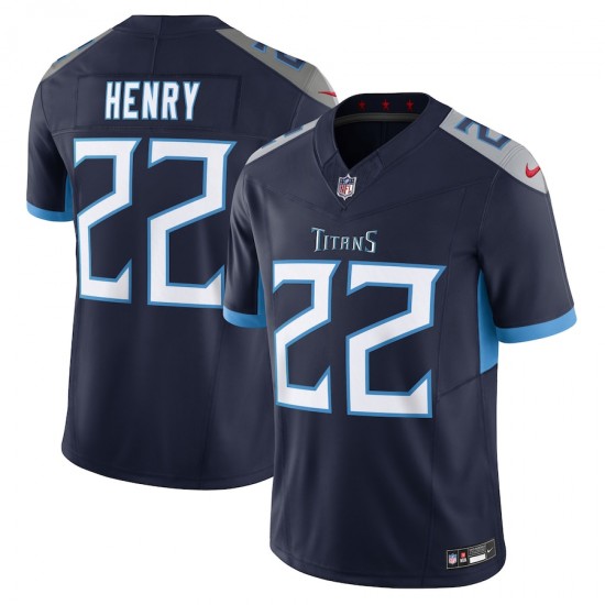 Tennessee Titans Derrick Henry Nike 2023 Navy Vapor F.U.S.E. Limited Jersey