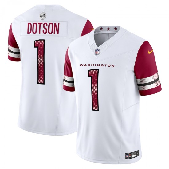Washington Commanders Jahan Dotson Nike 2023 White Vapor F.U.S.E. Limited Jersey