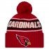 Arizona Cardinals New Era Cardinal 2024 Sideline Cuffed Knit Hat with Pom
