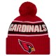 Arizona Cardinals New Era Cardinal 2024 Sideline Cuffed Knit Hat with Pom