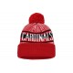 Arizona Cardinals New Era Cardinal Striped  Cuffed Knit Hat with Pom