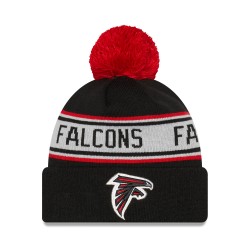 Atlanta Falcons New Era Black  Repeat Cuffed Knit Hat with Pom