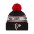 Atlanta Falcons New Era Black  Repeat Cuffed Knit Hat with Pom