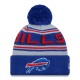Buffalo Bills  New Era Royal  Main Cuffed Knit Hat with Pom