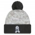 Buffalo Bills  New Era White-Graphite 2024 Salute To Service Digital Camo Cuffed Knit Hat with Pom