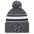 Buffalo Bills New Era Heather Black 2023 Inspire Change Cuffed Knit Hat With Pom