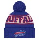 Buffalo Bills New Era Royal Retro Cuffed Knit Hat with Pom