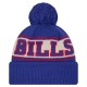 Buffalo Bills New Era Royal Retro Cuffed Knit Hat with Pom
