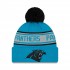 Carolina Panthers New Era Blue  Repeat Cuffed Knit Hat with Pom