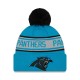Carolina Panthers New Era Blue  Repeat Cuffed Knit Hat with Pom