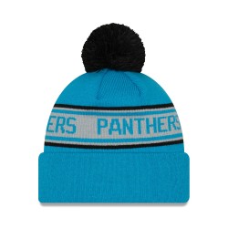Carolina Panthers New Era Blue  Repeat Cuffed Knit Hat with Pom