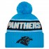 Carolina Panthers New Era Blue 2024 Sideline Cuffed Knit Hat with Pom