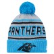 Carolina Panthers New Era Blue Main Cuffed Knit Hat with Pom