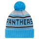 Carolina Panthers New Era Blue Main Cuffed Knit Hat with Pom