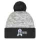 Chicago Bears  New Era White-Graphite 2024 Salute To Service Digital Camo Cuffed Knit Hat with Pom