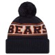 Chicago Bears New Era Navy Retro Cuffed Knit Hat with Pom