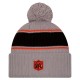 Cincinnati Bengals  New Era Gray 2024 Sideline Sport Cuffed Knit Hat with Pom