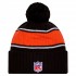 Cincinnati Bengals New Era Black 2024 Sideline Cuffed Knit Hat with Pom