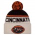 Cincinnati Bengals New Era Stone NFL Sideline Historic Cuffed Knit Hat with Pom